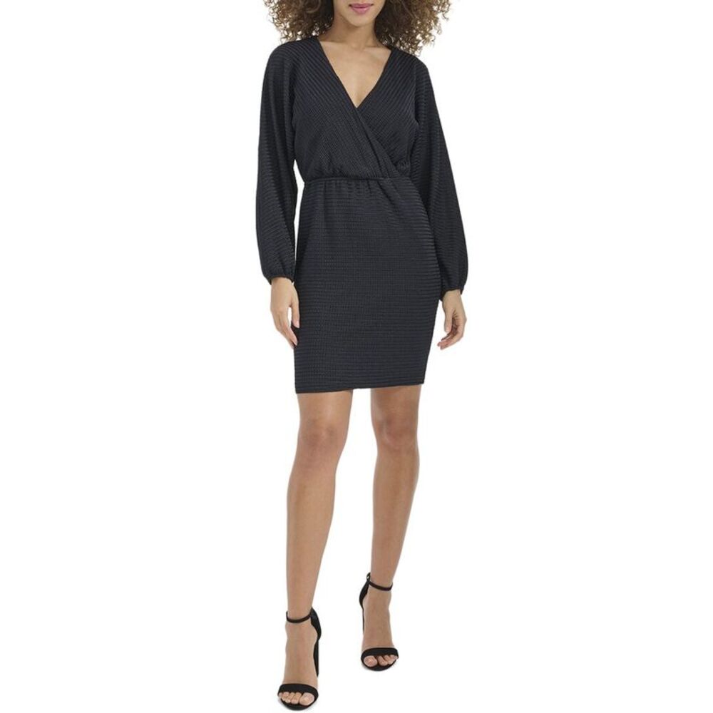 Siena Womens  Striped Knit Mini Dress
